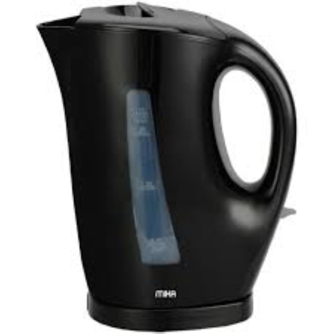 MIKA KETTLE PLASTIC 1.7L CORDLESS BLACK 1104